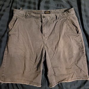 CPO Provisions Chino Shorts Mens 34 Cotton Khaki Gray